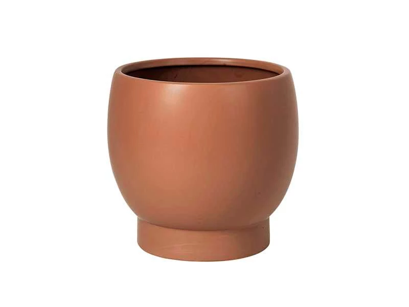 Broste Plant Pots Tan Stoneware Plant Pot (Indian Tan) 3 Broste Plant Pots Tan Stoneware Plant Pot (Indian Tan)