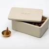 The Eclectic Lifestyle Candles & Room Scents Sambac & Cedar Incense Cones In Concrete Box