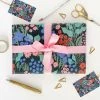 Lomond Paper Co Midnight Blue Flower Meadow Recyclable Wrapping Paper / Gift Wrap Stationery & Prints