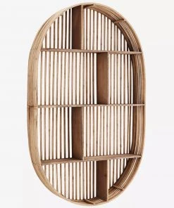 Madam Stoltz Summer Collection Oval Bamboo Shelf (Store Collection Only)