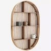Madam Stoltz Summer Collection Oval Bamboo Shelf (Store Collection Only)