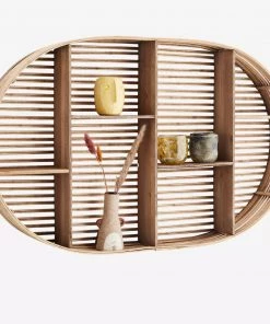 Madam Stoltz Summer Collection Oval Bamboo Shelf (Store Collection Only) 7 Madam Stoltz Summer Collection Oval Bamboo Shelf (Store Collection Only)