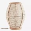 Madam Stoltz Summer Collection Bamboo And Linen Table Lamp