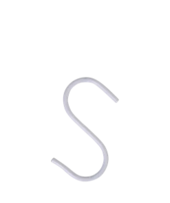 Madam Stoltz Homeware White S-hooks