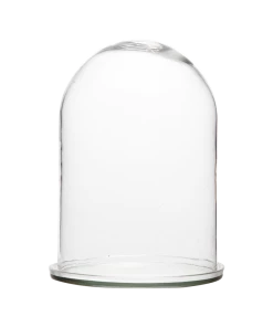 Affari Homeware Glass Bell Jar With Tray - Large