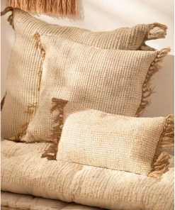 Calma House Large Floor Jute Cushion Summer Collection