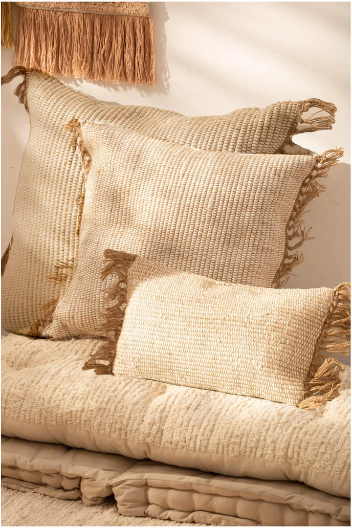 Calma House Large Floor Jute Cushion Summer Collection 4 Calma House Large Floor Jute Cushion Summer Collection