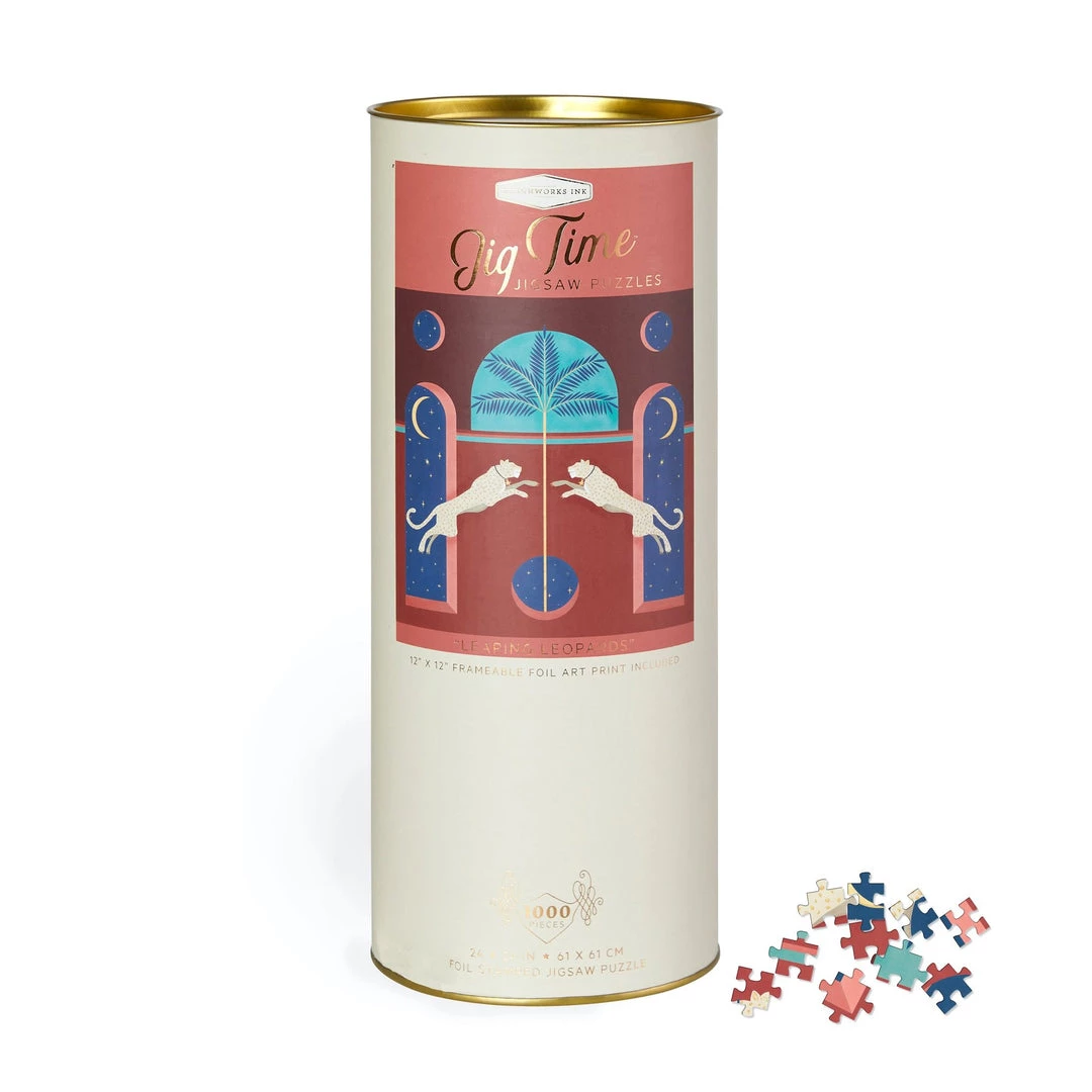 Designworks Collective Books & Games 1000pc Jigsaw Puzzle - Leaping Leopards 4 Designworks Collective Books & Games 1000pc Jigsaw Puzzle - Leaping Leopards