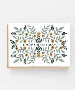 Lomond Paper Co Happy Birthday Pattern Design Card