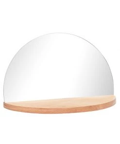 Hubsch Half Circle Mirror On Shelf