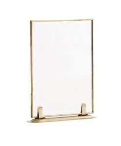 Madam Stoltz Brass Standing Picture Frame