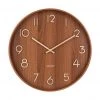 Present Time Homeware Dark Wood Wall Clock