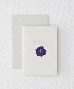 Made By Shannon Stationery & Prints Pressed Flower Greetings Card - Big Hug