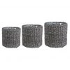 Ted Langley Jute Basket Planters- Dark Brown 2 Ted Langley Jute Basket Planters- Dark Brown