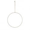 Madam Stoltz Homeware Hanging Brass Decoration Hoop - 20cm