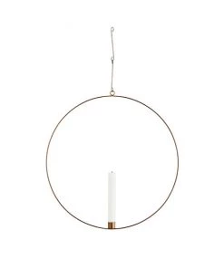 Madam Stoltz Wire Ring Hanging Candle Holder Homeware