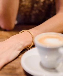 Lisa Angel Gold Or Silver Bar Bangle