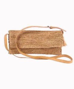 Bagatelle France Summer Collection Flora Woven Cross Body Bag