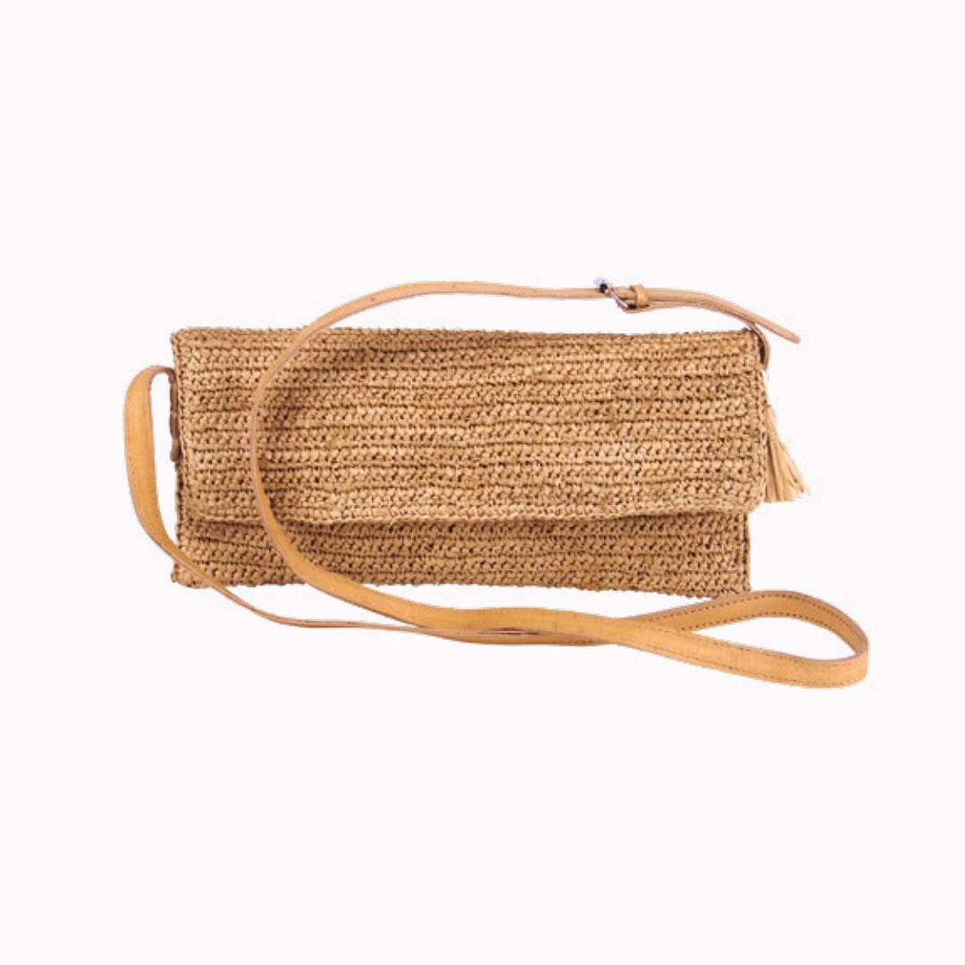 Bagatelle France Summer Collection Flora Woven Cross Body Bag 3 Bagatelle France Summer Collection Flora Woven Cross Body Bag