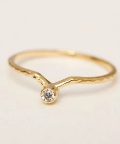 Muja Juma Gold Plated Moonstone Ring 4034