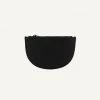 Monk And Anna Women's Accessories Mondo Black Half Moon Purse 1 Monk And Anna Women's Accessories Mondo Black Half Moon Purse