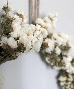 Madam Stoltz Hanging Brass Decoration Hoop - 30cm Homeware