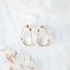 Lisa Angel Wavy Organic Shape Earrings
