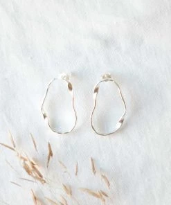 Lisa Angel Wavy Organic Shape Earrings