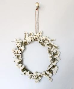 Madam Stoltz Homeware Hanging Brass Decoration Hoop - 20cm