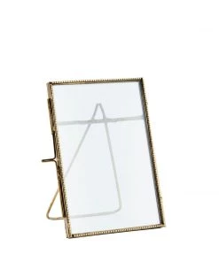 Madam Stoltz Freestanding Brass Photoframe Homeware