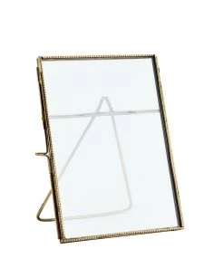 Madam Stoltz Freestanding Brass Photoframe Homeware