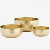 Madam Stoltz Gold Hammered Bowls