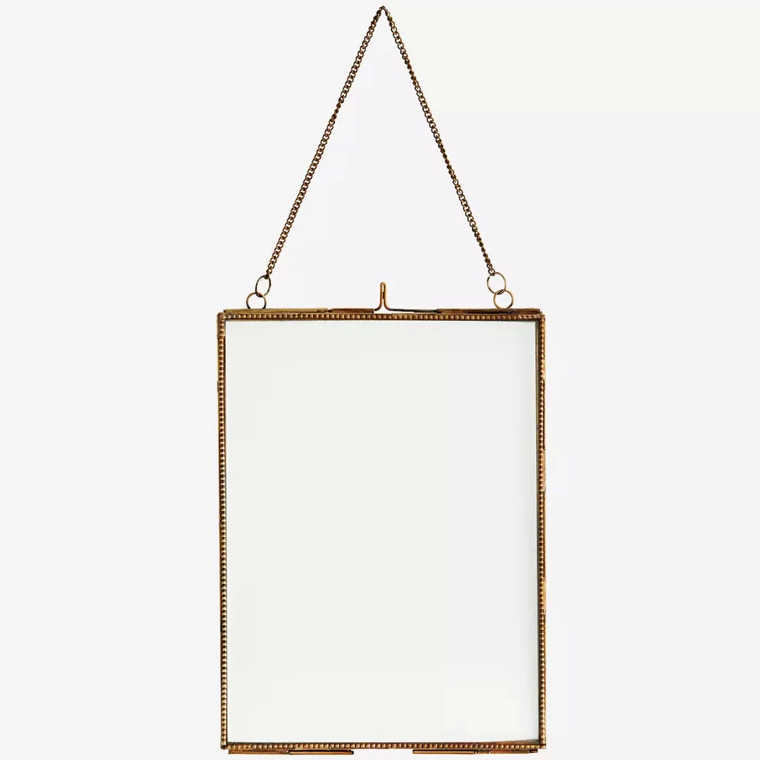 Madam Stoltz Portrait Hanging Brass Photo Frame (Beaded, 2 Sizes) 3 Madam Stoltz Portrait Hanging Brass Photo Frame (Beaded, 2 Sizes)