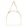 Madam Stoltz Gold Arched Hanging Mirror