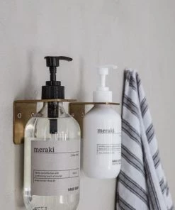 Meraki Hanging Bottle Holder (available In Brass Or Silver)