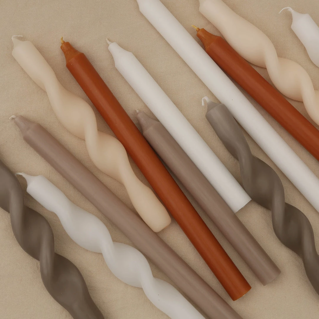 Broste Candles & Room Scents Rustic Dinner Candles (2 Sizes Available) 6 Broste Candles & Room Scents Rustic Dinner Candles (2 Sizes Available)