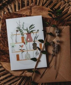 Wildwood Paper Single Stem Shelfie - Blank Greeting Card