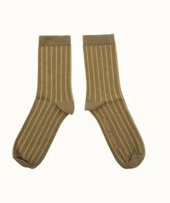 Monk & Anna Women's Accessories Glitter Line Socks (4 Colour Choices)