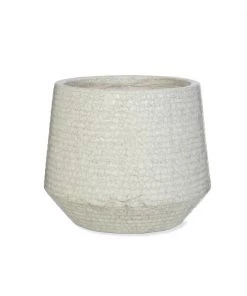 Garden Trading Plant Pots Ravello Large Ridged Ceramic Crackle Glaze Plant Pot ( 2 Sizes Available )