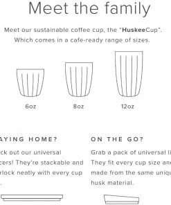 Huskee Reusable Coffee Cups Outdoor