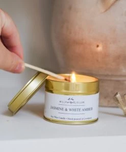 Willow And Blossom Botanical Fragranced Gold Tin Candle