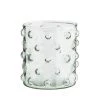 Madam Stoltz Drinking Glass With Dots Homeware