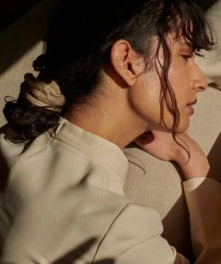 Monk & Anna Linen Scrunchie - Pistachio