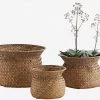 Madam Stoltz Round Grass Baskets (3 Sizes Available)