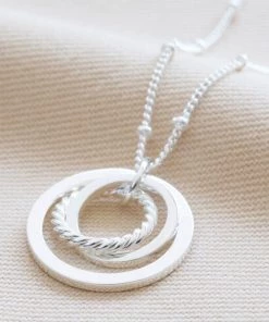 Lisa Angel Jewellery Women's Jewellery Interlocking Ring Necklace