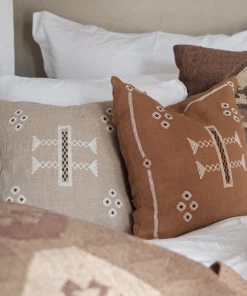 Wikholmform Sora Linen Patterned Cushion (2 Colours)