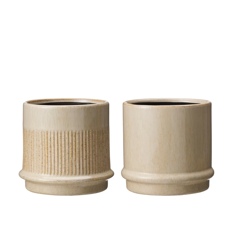 Wikholmform Ariana Ceramic Glazed Plant Pot (2 Designs) 3 Wikholmform Ariana Ceramic Glazed Plant Pot (2 Designs)