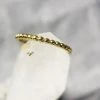 Muja Juma Slim Single Dots Stacker Gold Plated Ring 4204