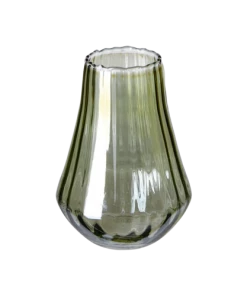 Affari Homeware Ellen Green Glass Vase