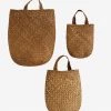 Madam Stoltz Rectangular Baskets W/Handle (3 Sizes Available) Summer Collection 2 Madam Stoltz Rectangular Baskets W/Handle (3 Sizes Available) Summer Collection